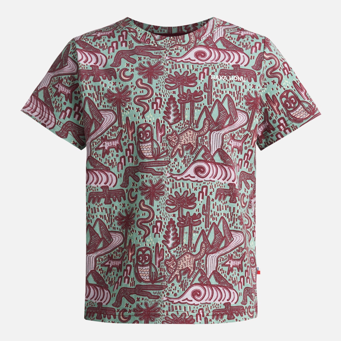 Polera Niño Tucuquere Print Jade Haka Honu