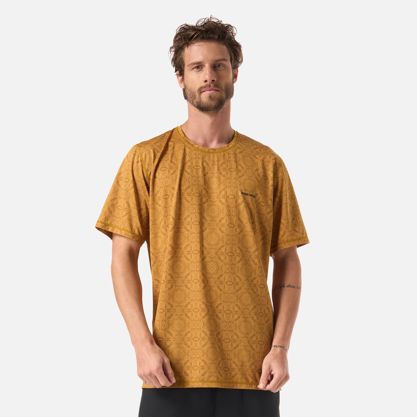 Polera Hombre Sudala Print Mostaza Haka Honu