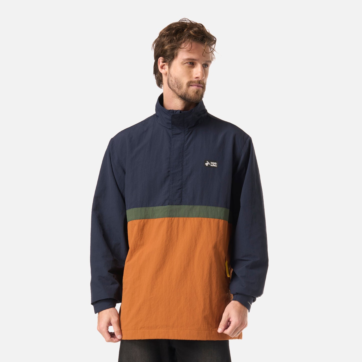 Chaqueta Hombre Hijo Del Viento 14 Zip Azul Noche Haka Honu