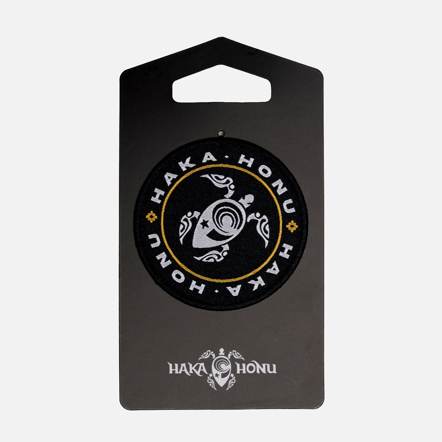 Parche Unisex Woven Patch Haka Honu Negro Haka Honu
