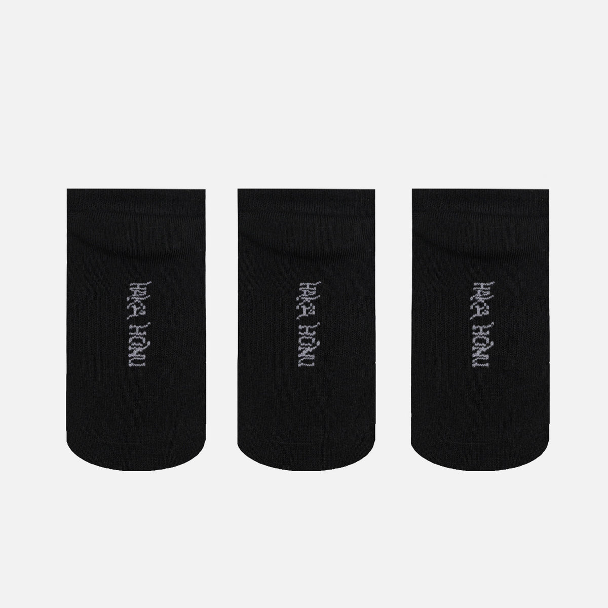 Calcetines Unisex Las Tres Puntas Pack Corto Negro Haka Honu