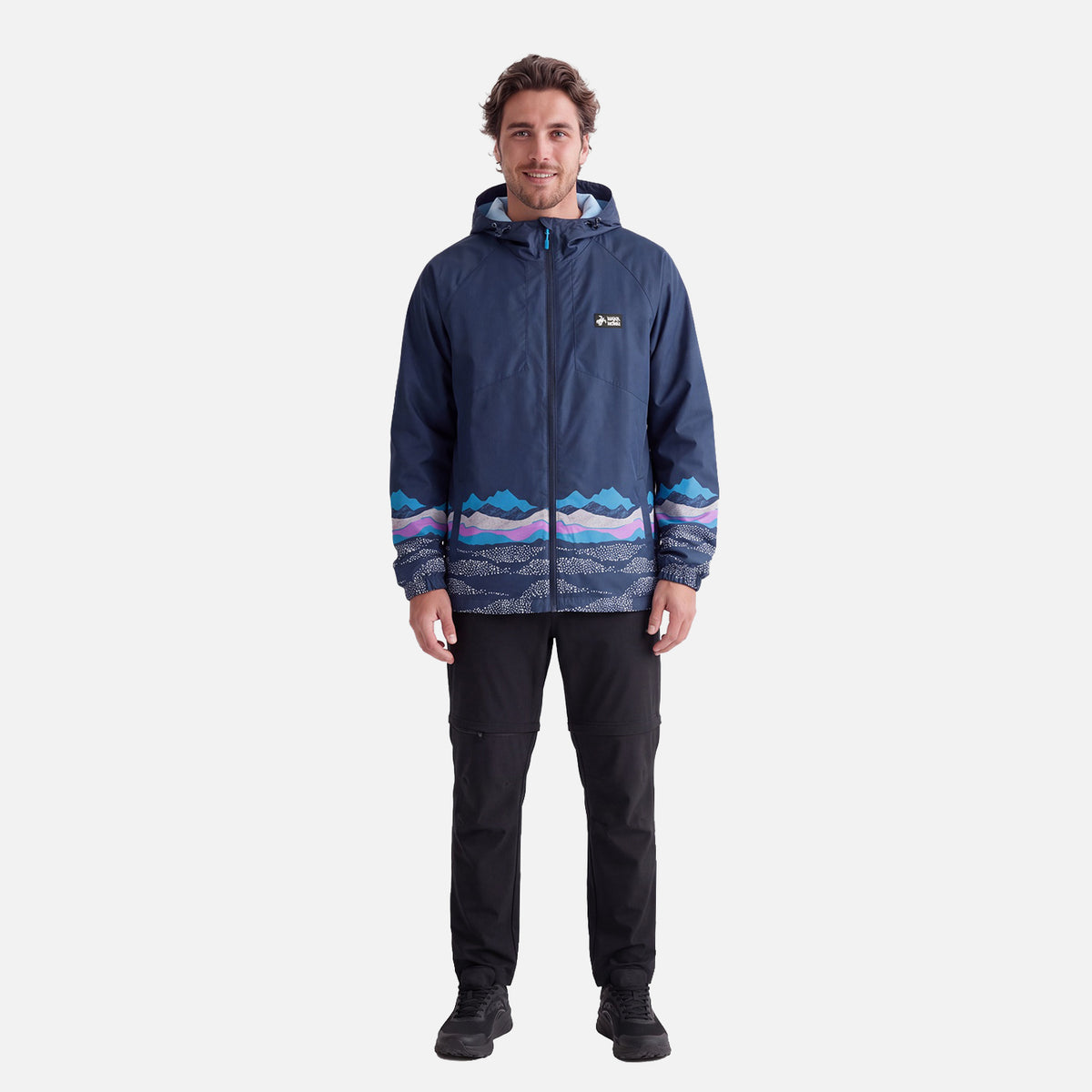 Chaqueta Hombre Aperrao Print Azul Noche Haka Honu