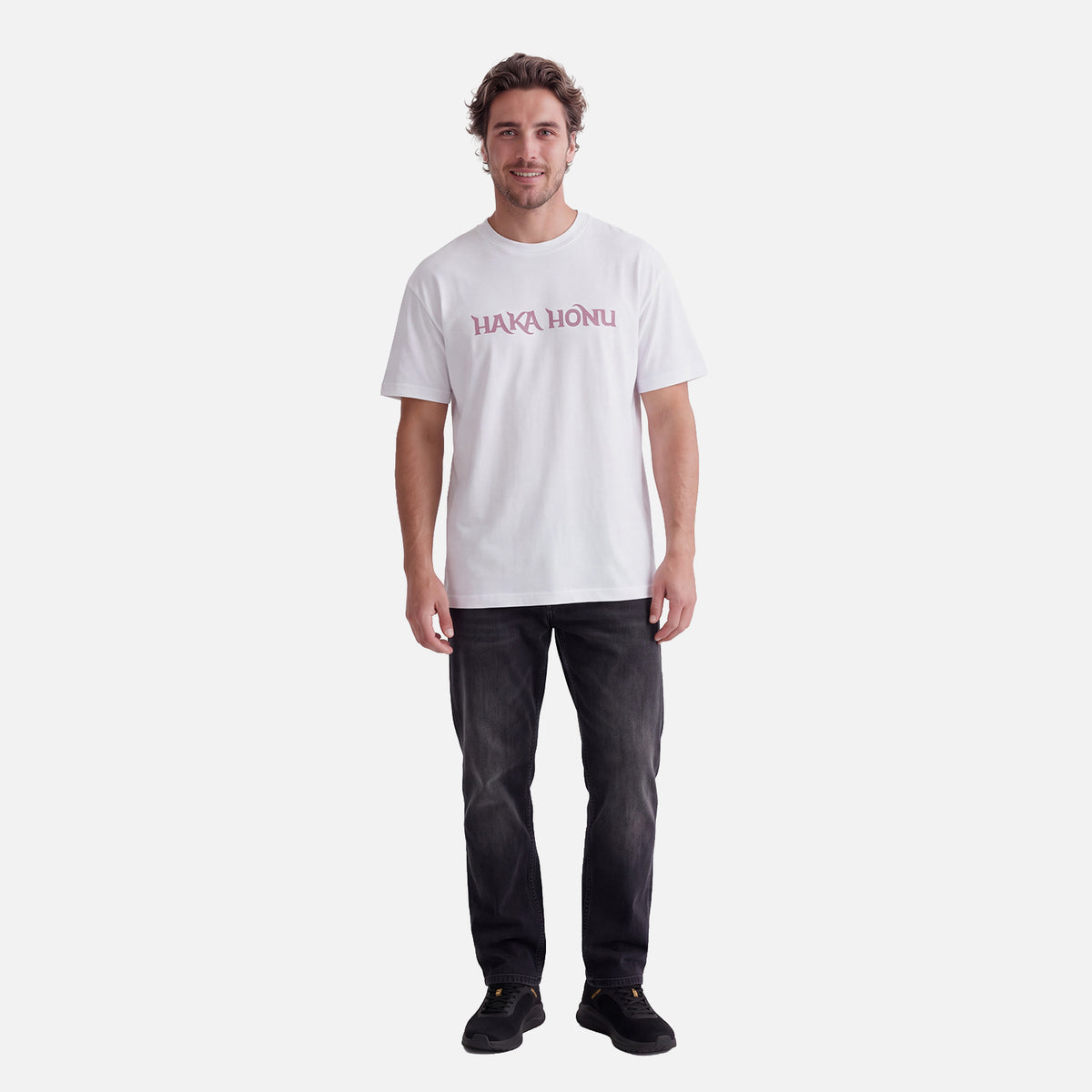 Polera Hombre Logo Blanco Haka Honu