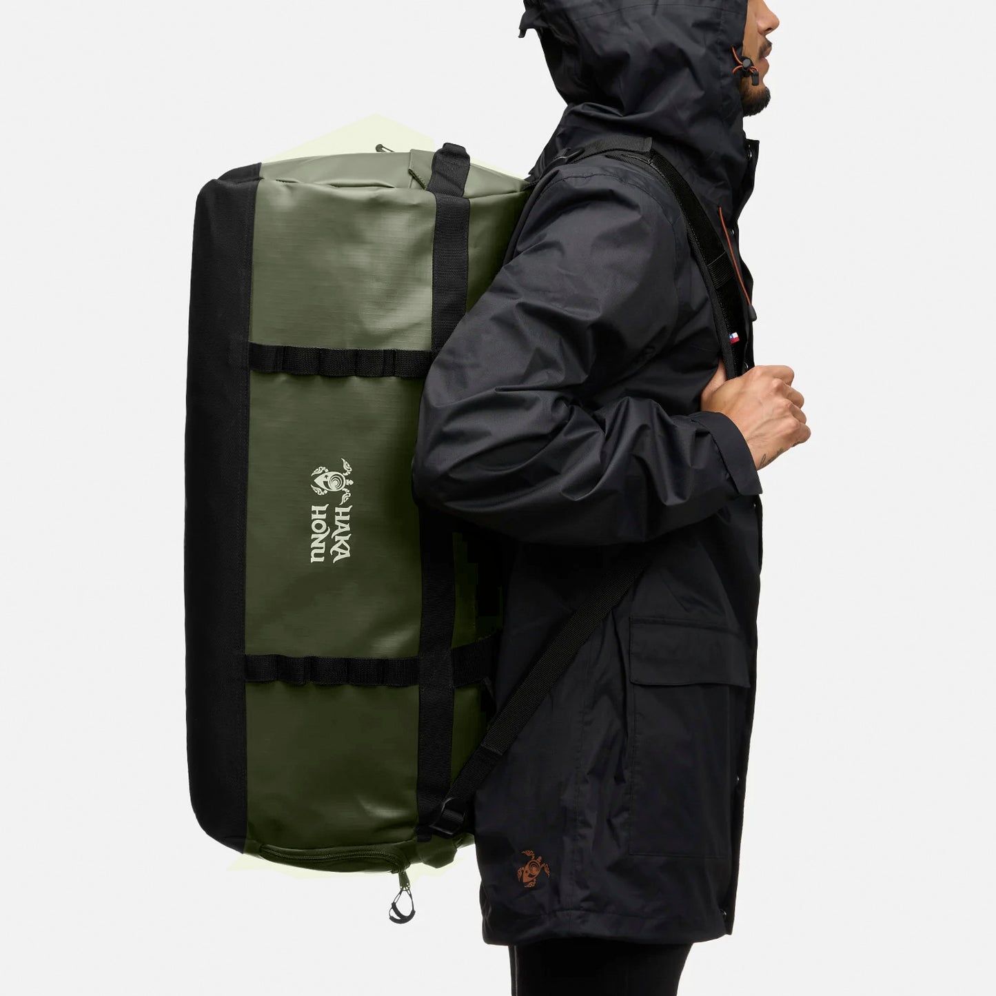 Bolso Duffle 70L Verde Militar Haka Honu
