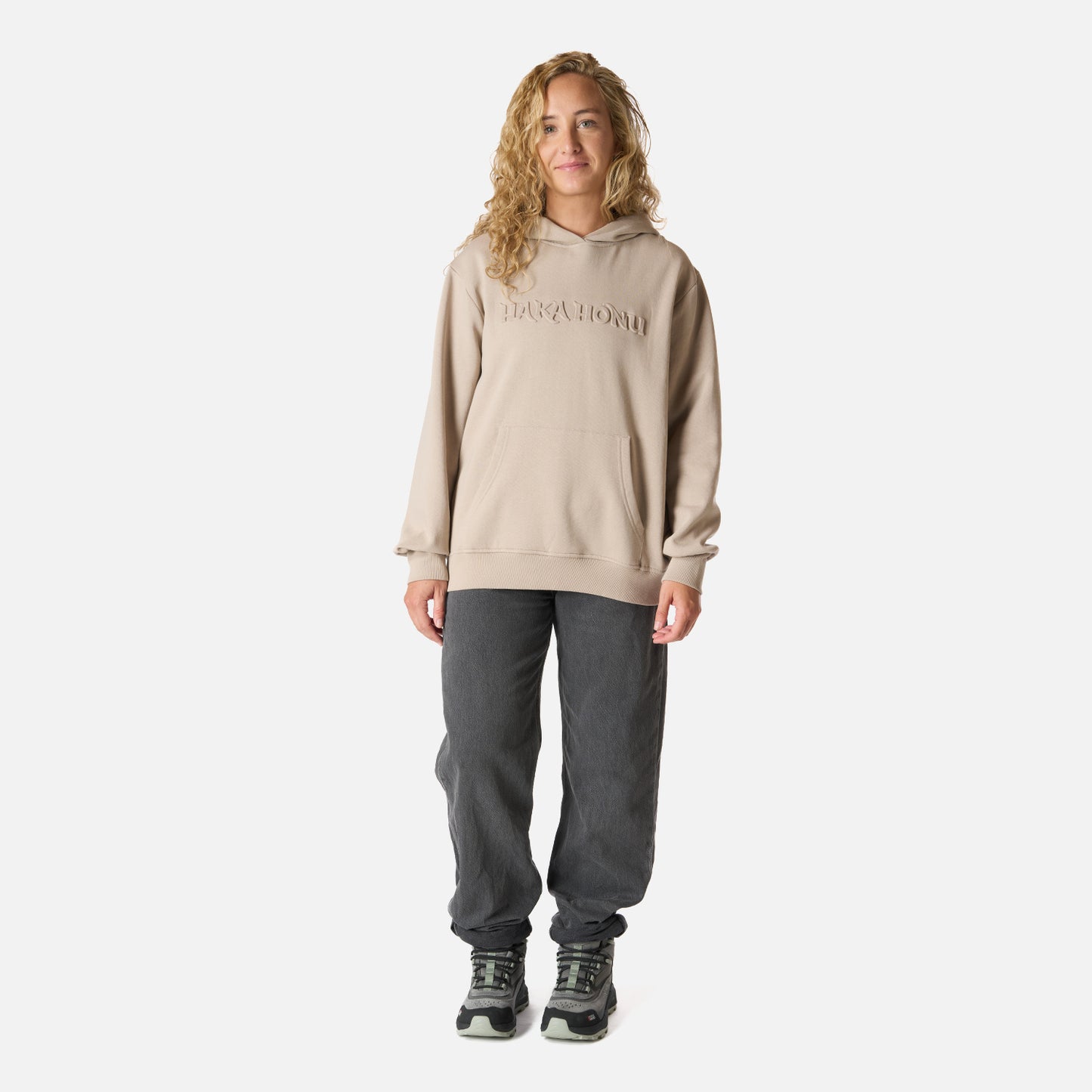 Polerón Mujer Motomami Hoody Taupe Haka Honu