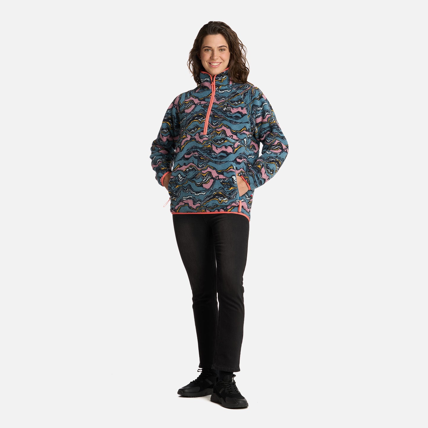 Polar Mujer Fogon Print Petroleo Haka Honu