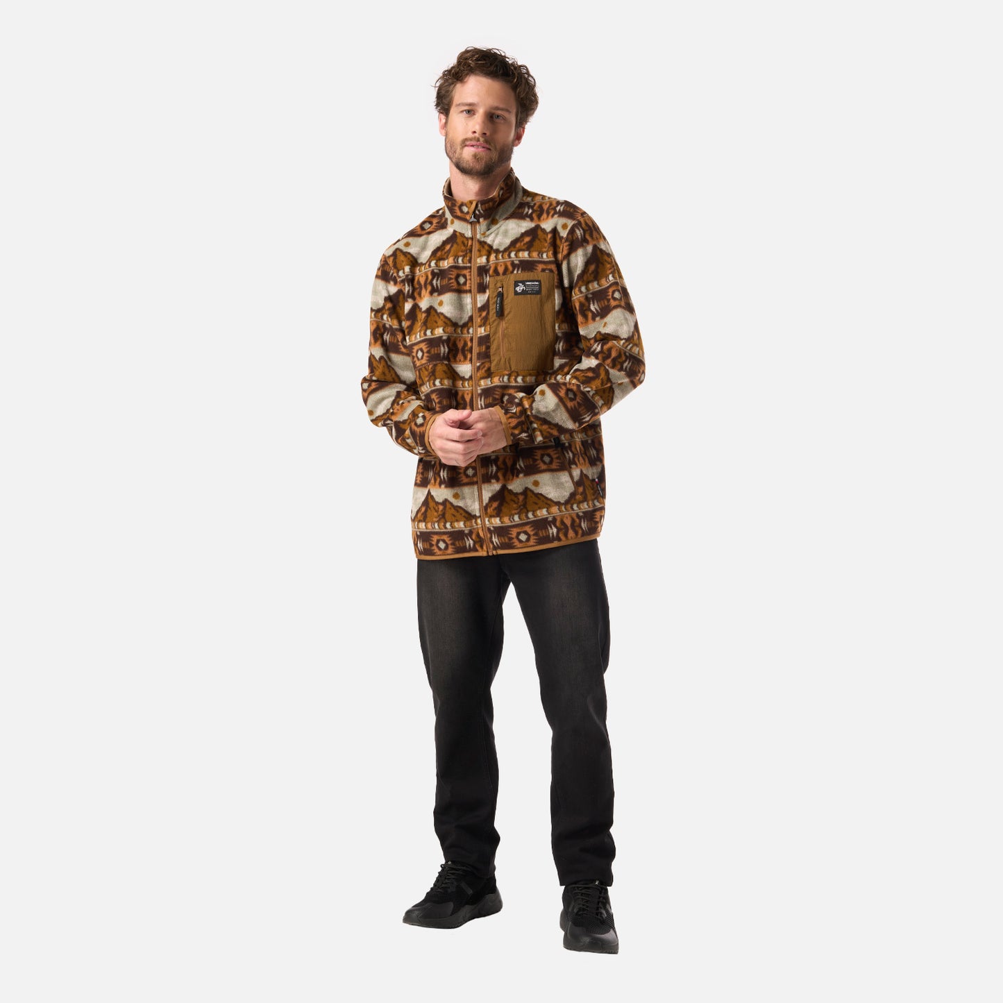 Polar Hombre Ruil Print Mostaza Haka Honu