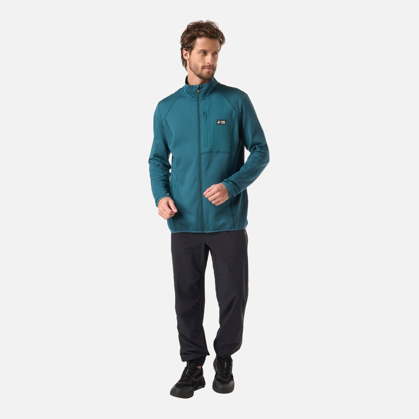Polerón Hombre Taina Full Zip Petroleo Oscuro Haka Honu