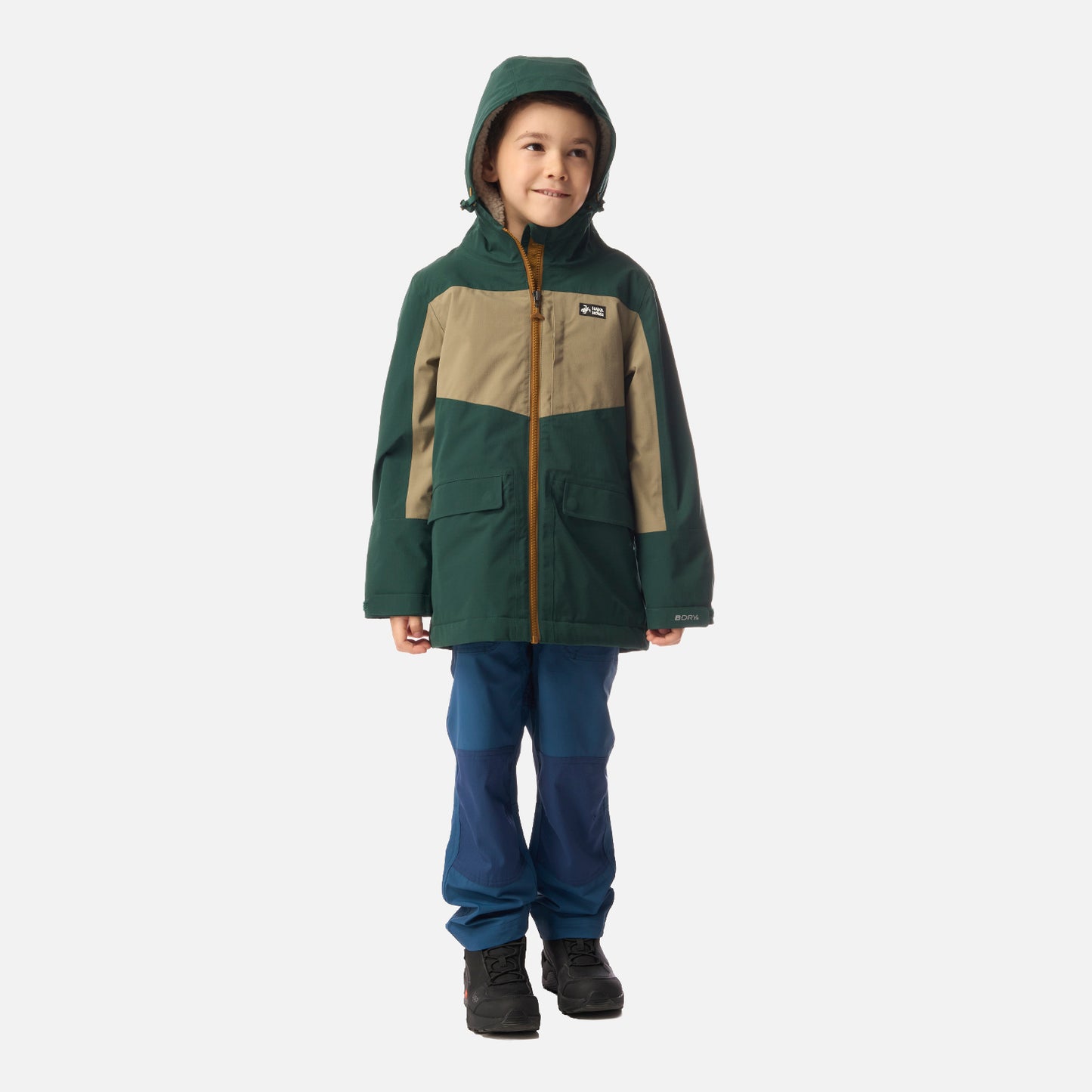 Chaqueta Niño Mini Diluvio Esmeralda Haka Honu