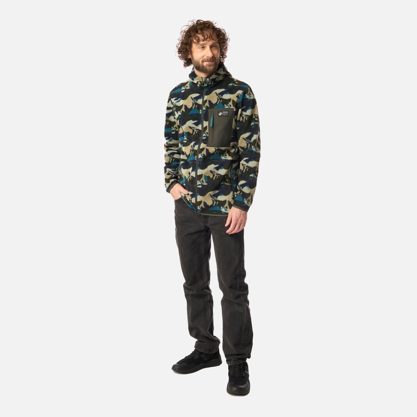 Polar Hombre Leñero Print Verde Militar Haka Honu