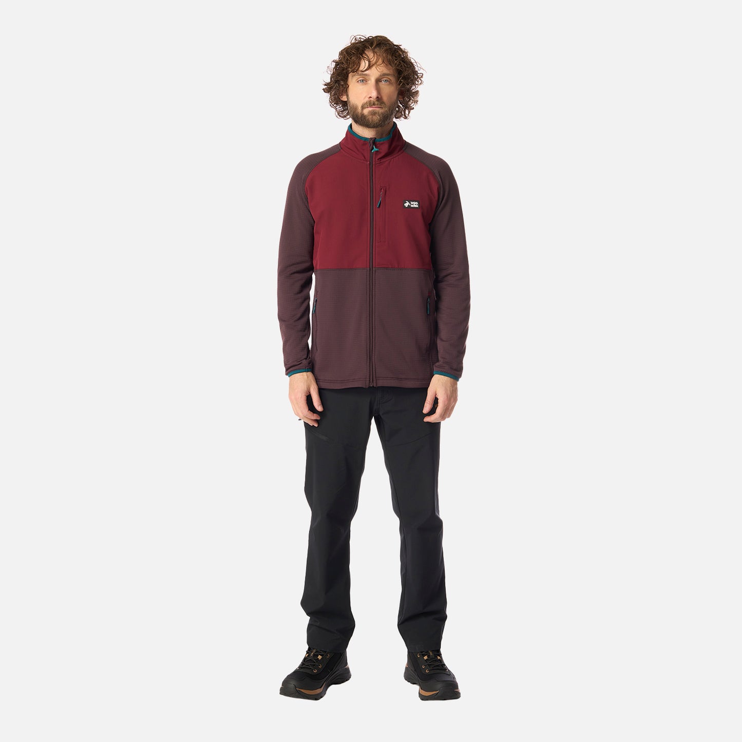 Polerón Hombre Taina Full Zip Burdeo Haka Honu