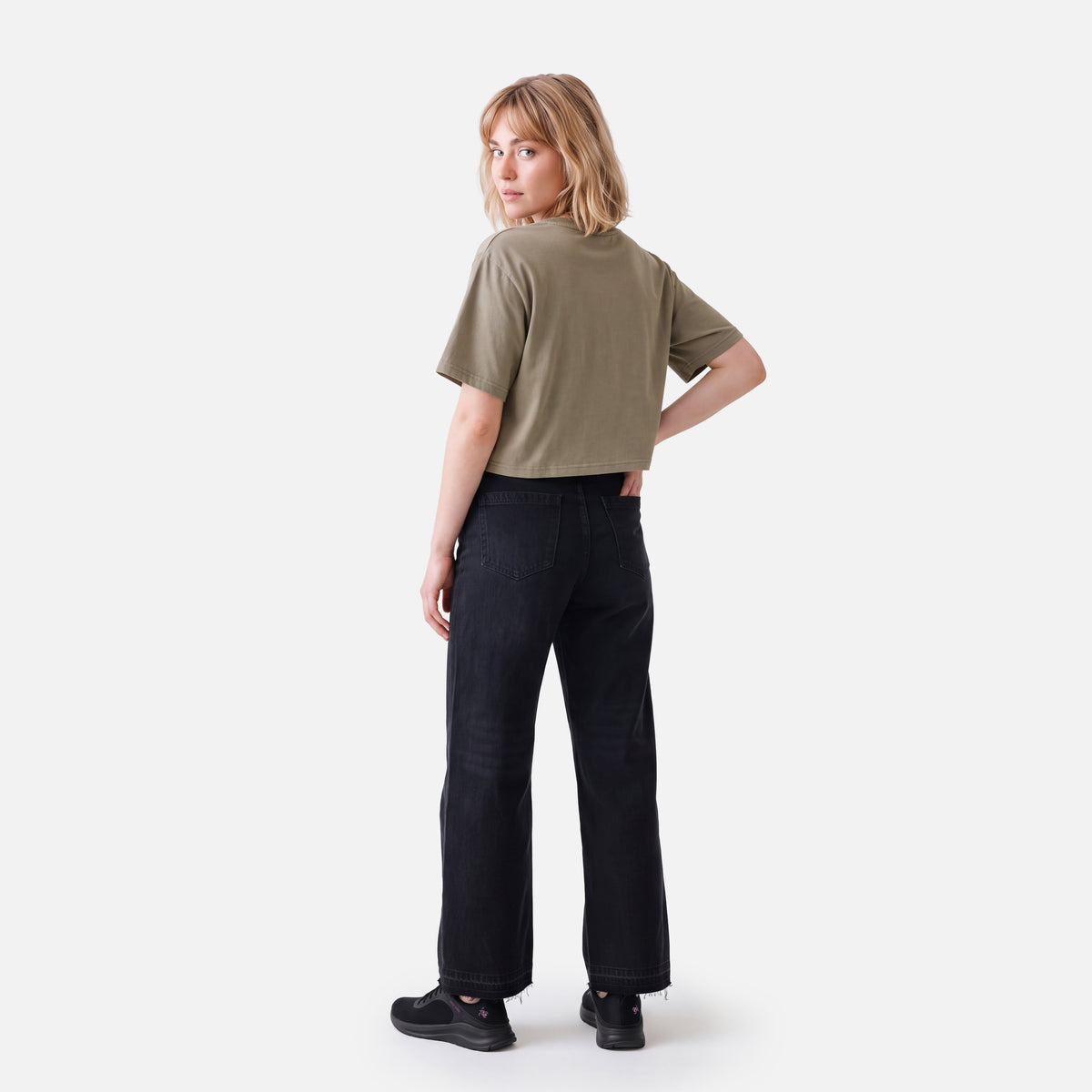 Polera Mujer Sin Prisa Verde Oliva Haka Honu