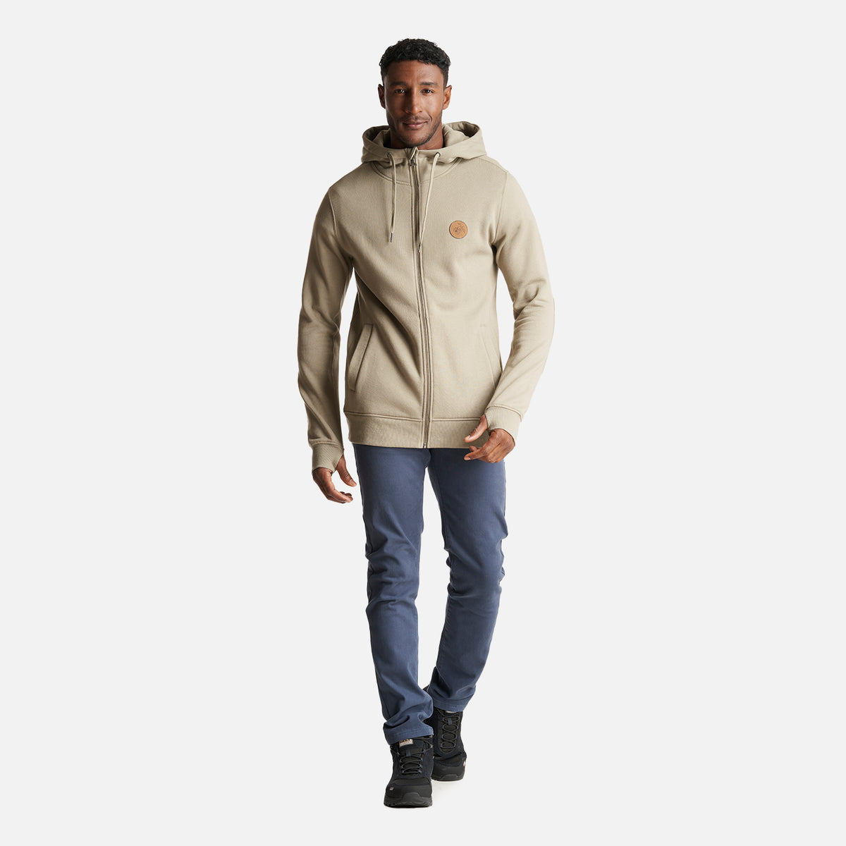 Poleron Hombre Ninja Taupe Haka Honu