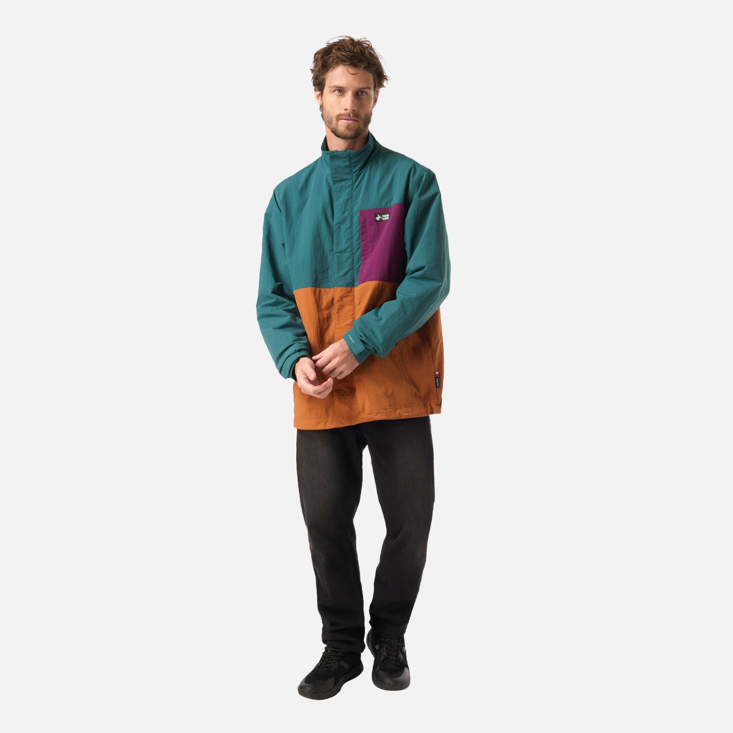 Chaqueta Hombre Hijo Del Viento Petroleo Oscuro Haka Honu