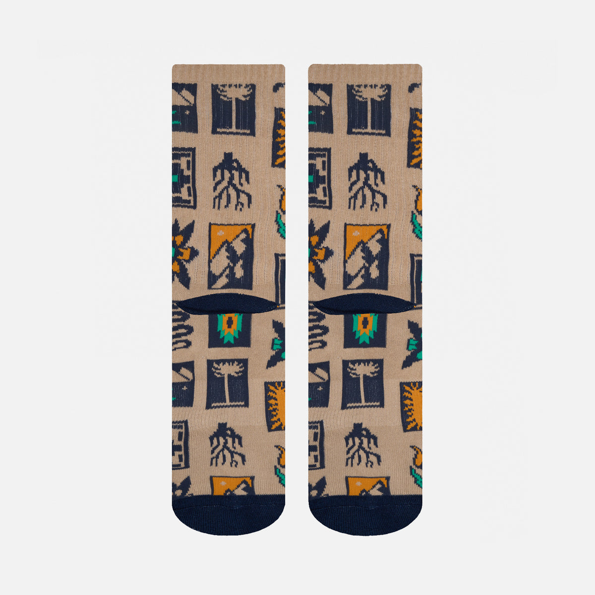 Calcetines Hombre Las Tres Puntas Pack Medio Arena / Café / Negro Haka Honu