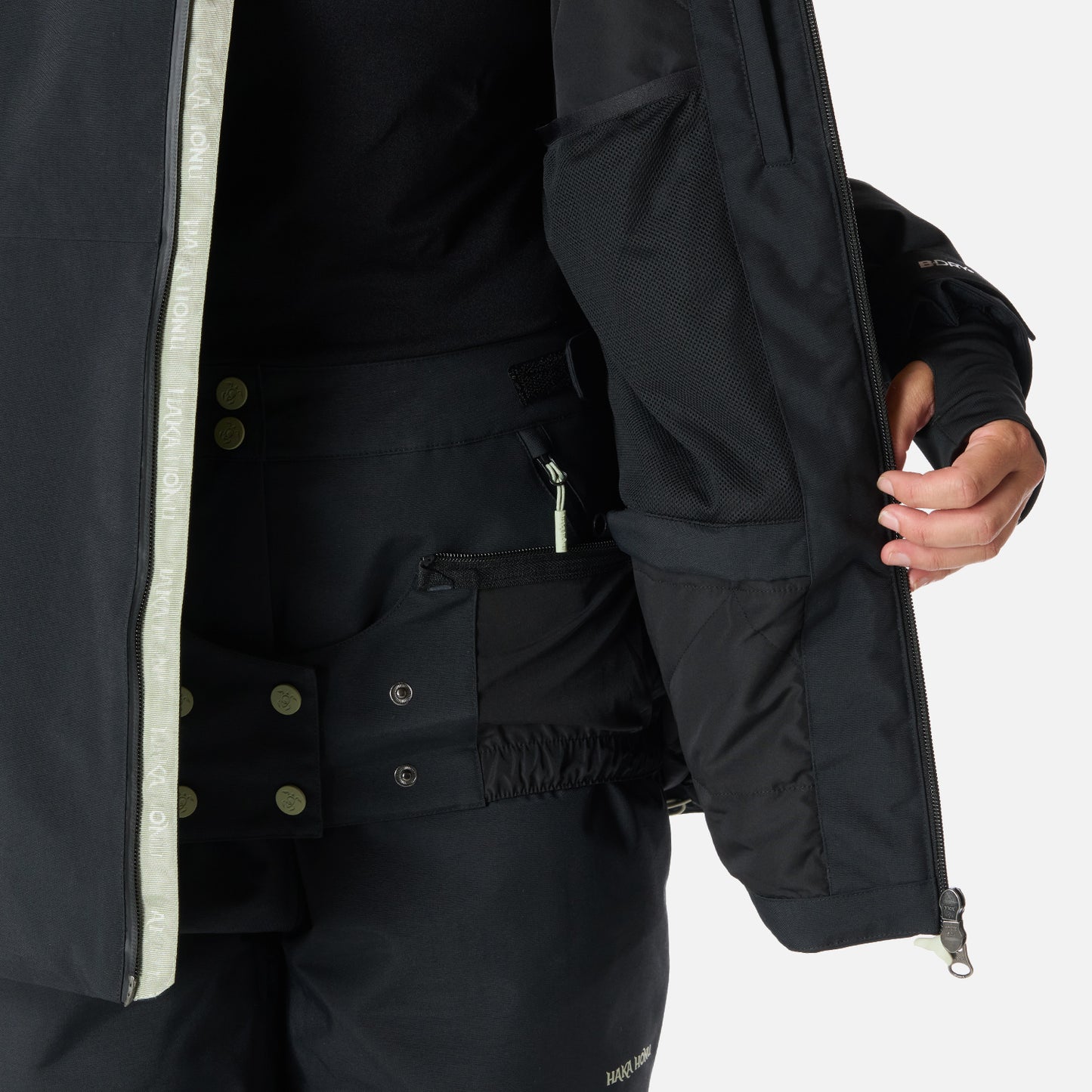 Chaqueta Mujer Yeti Negro Haka Honu