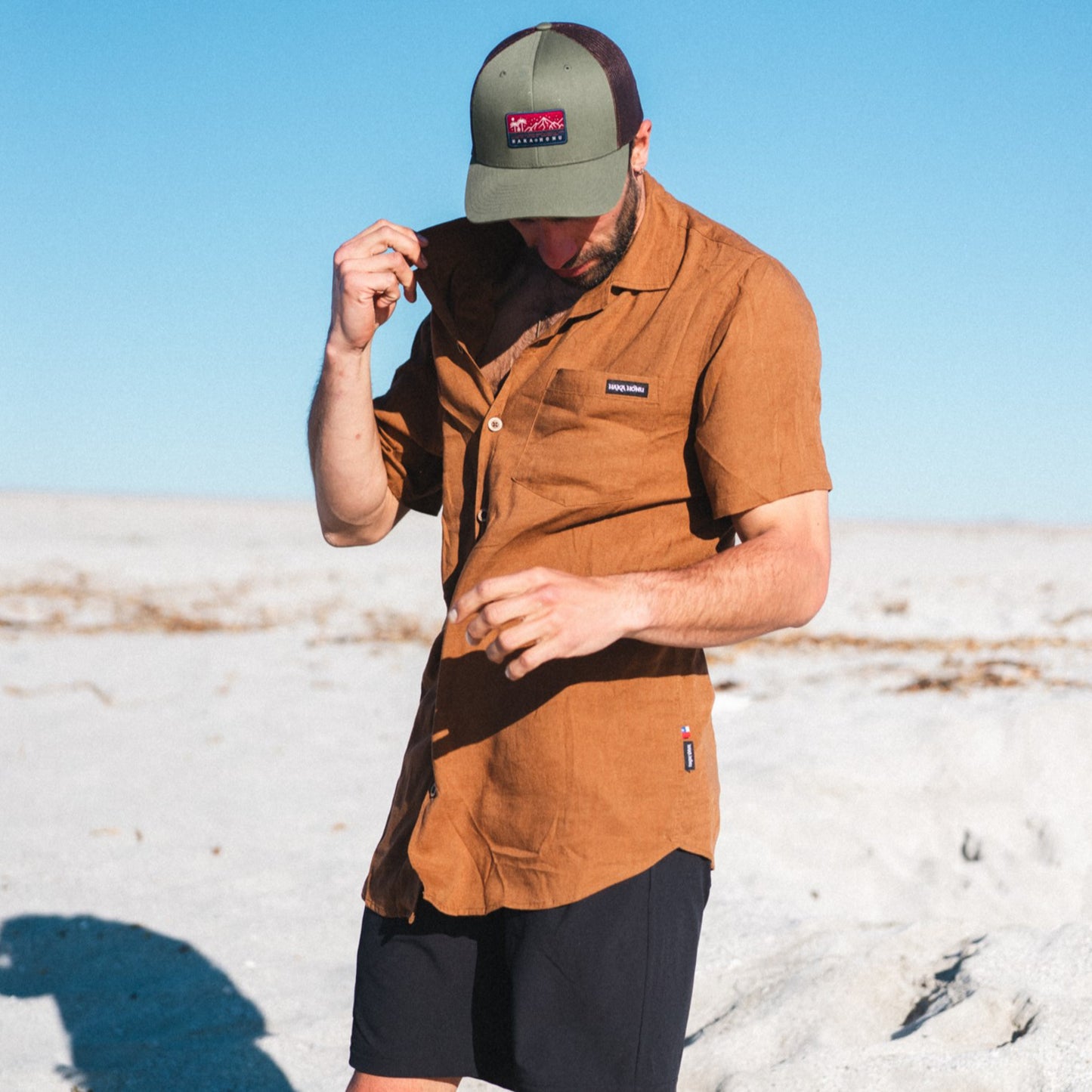 Jockey Unisex Alma Verde Militar / Cafe Haka Honu