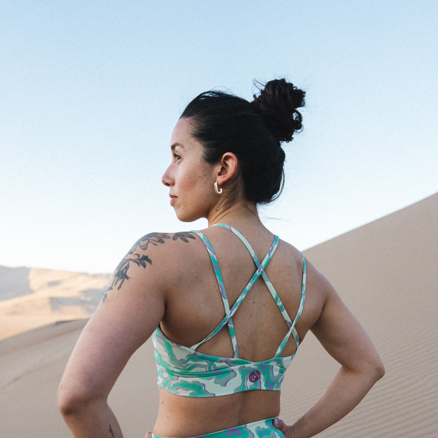 Peto Mujer Copihue Print Menta Haka Honu