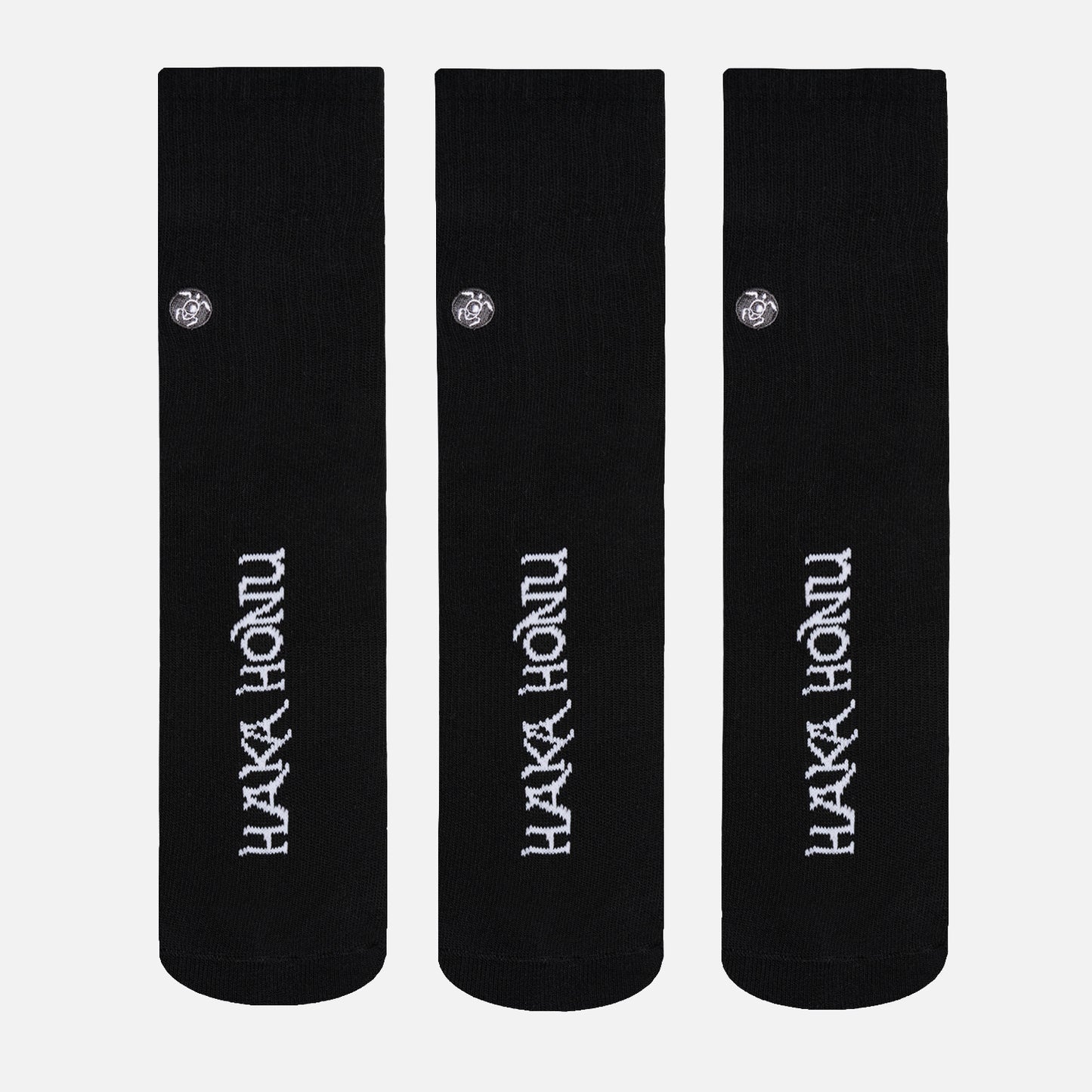 Calcetines Unisex Las Tres Puntas Pack Medio Negro Haka Honu