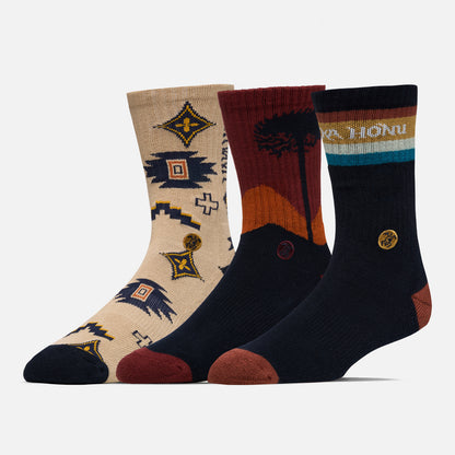 Calcetines Hombre Las Tres Puntas Pack Medio Multicolor Haka Honu