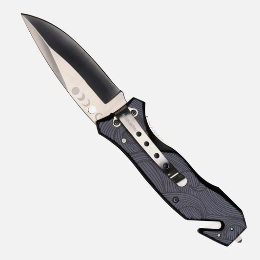 Cuchillo, Unisex Navaja Negro Haka Honu