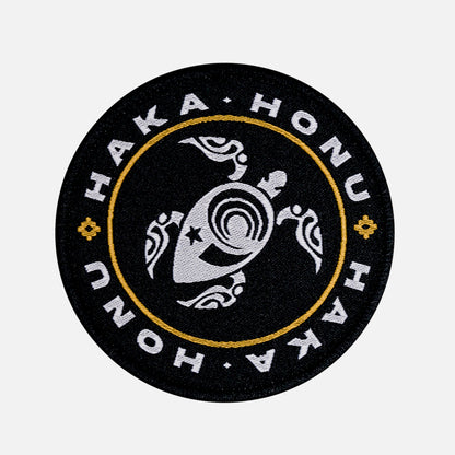 Parche Unisex Woven Patch Haka Honu Negro Haka Honu