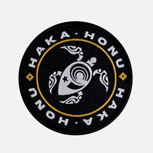 Parche Unisex Woven Patch Haka Honu Negro Haka Honu