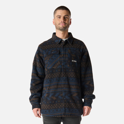 Camisa Hombre Cuentiao Print Azul Noche Haka Honu