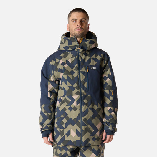 Chaqueta Hombre Yeti Print Verde Oliva Haka Honu