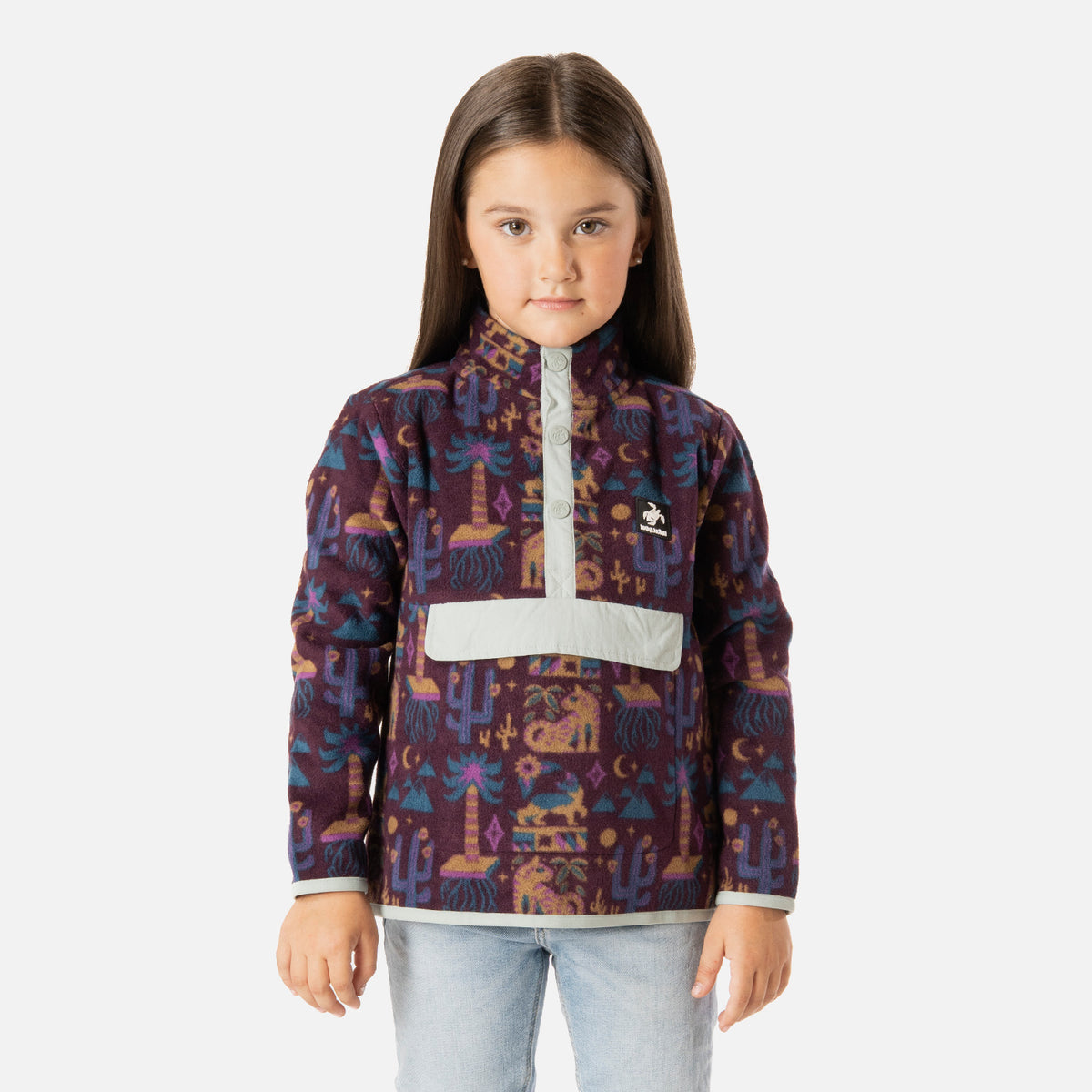 Polar Niña Tokerau Poki Print Burdeo Haka Honu