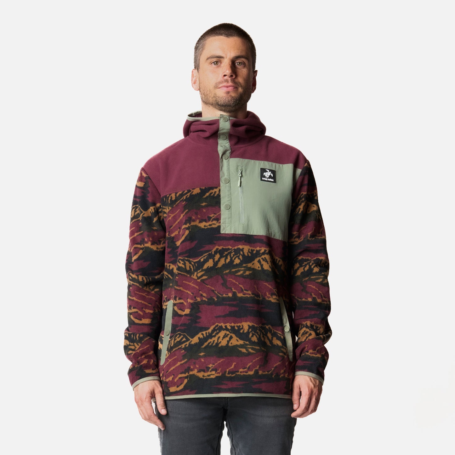 Polar Hombre Tokerau Hoody Burdeo Haka Honu