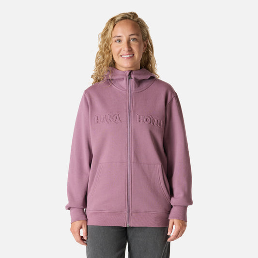 Polerón Mujer Motomami Full Zip Lila Haka Honu