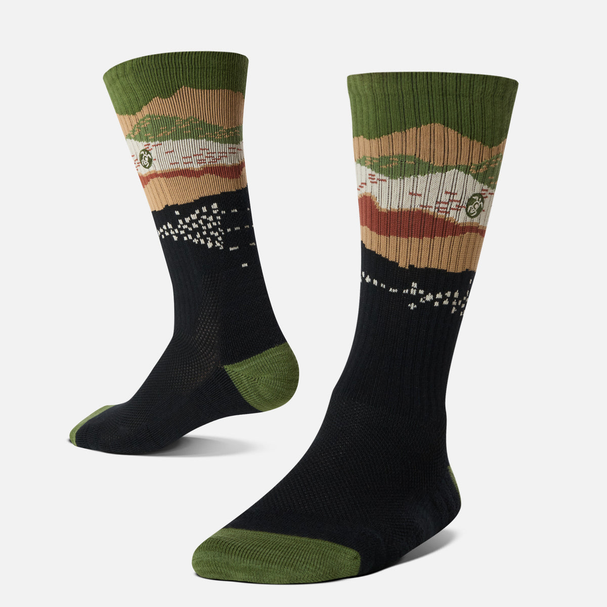 Calcetines Hombre Sendero Verde Militar Haka Honu
