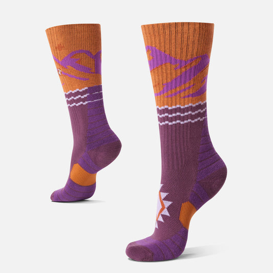 Calcetín Mujer Sendero Morado Haka Honu