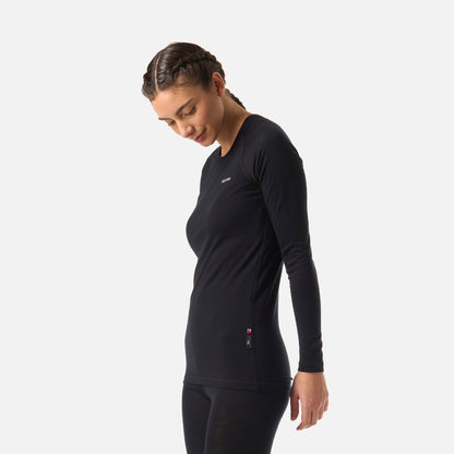 Primera Capa Mujer Carnero Top Negro Haka Honu
