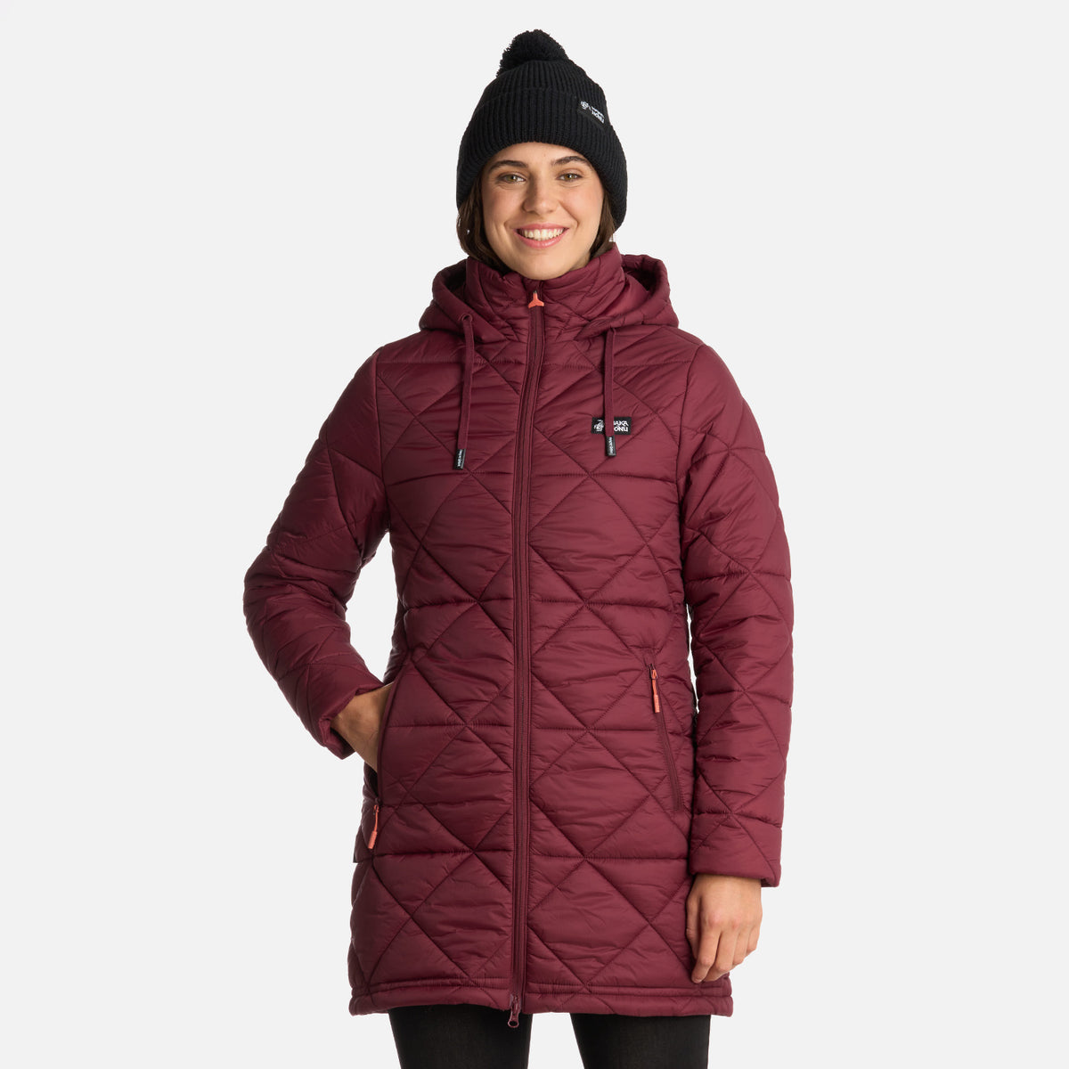 Chaqueta Mujer Pala Negra Burdeo Haka Honu - XS