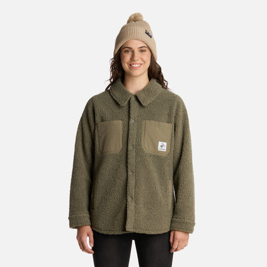 Chaqueta Mujer Leñadora Verde Oliva Haka Honu