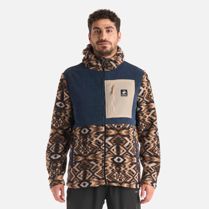 Polerón Hombre Puerto Print Azul Noche Haka Honu