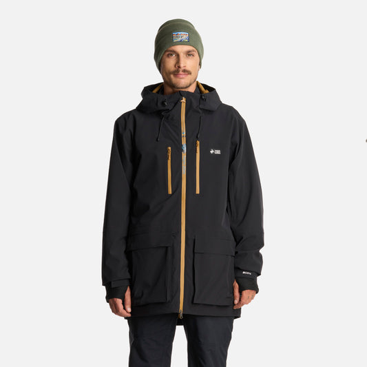 Chaqueta Hombre Viento Blanco Negro Haka Honu