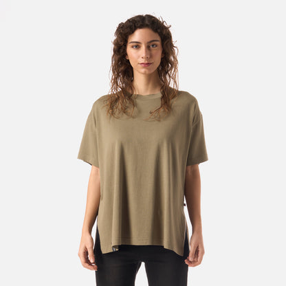 Polera Mujer Mamboo Verde Oliva Haka Honu