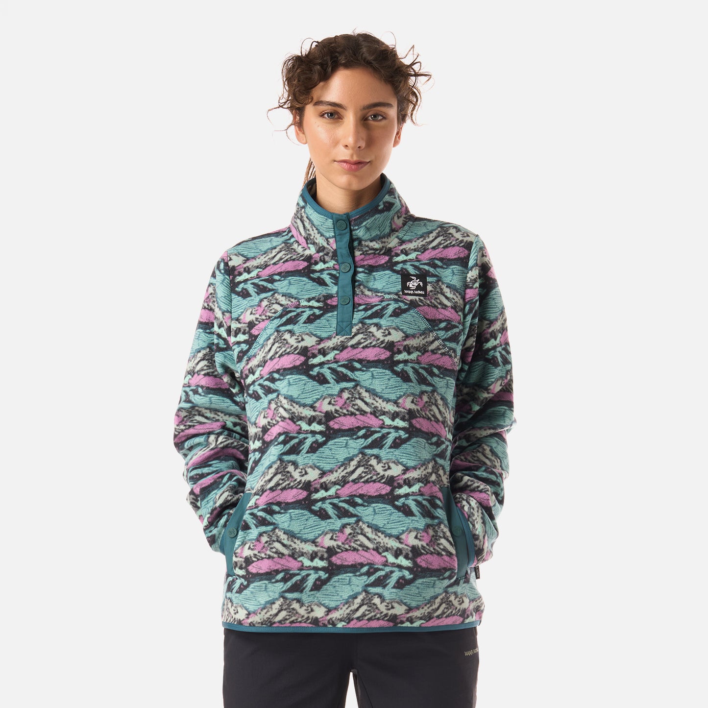 Polar Mujer Tokerau Print Petroleo Haka Honu