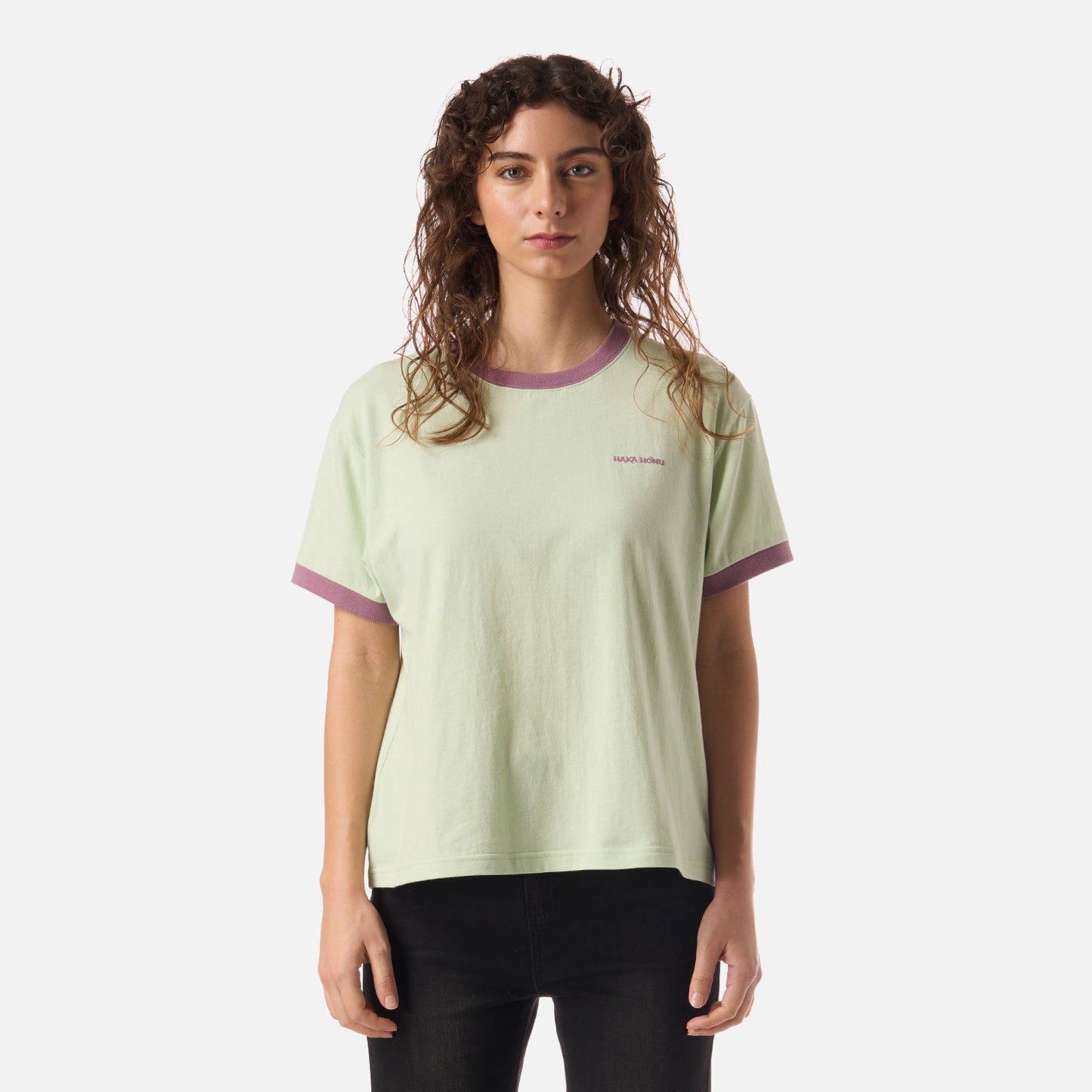 Polera Mujer Cosas Extranas Menta Haka Honu