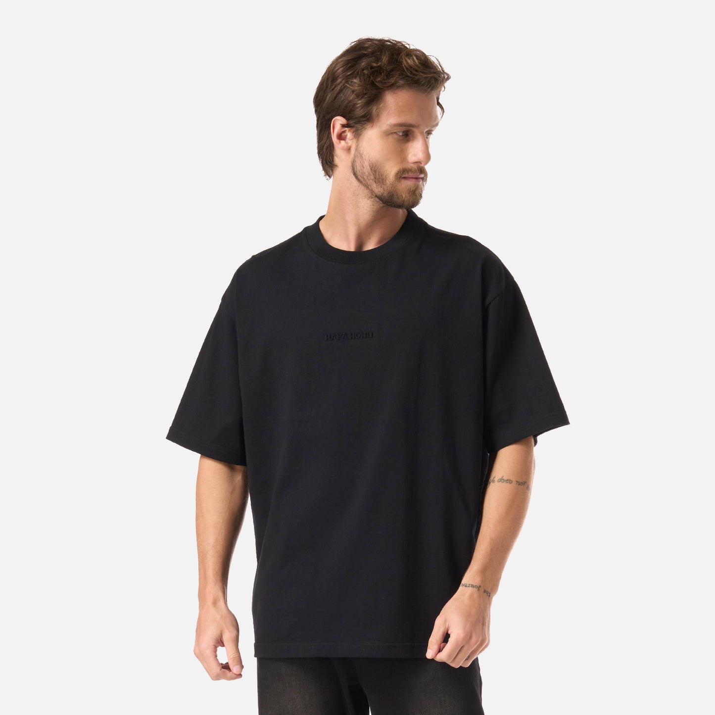Polera Hombre Que Heavy Negro Haka Honu