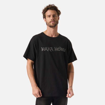 Polera Hombre Logo Negro Haka Honu