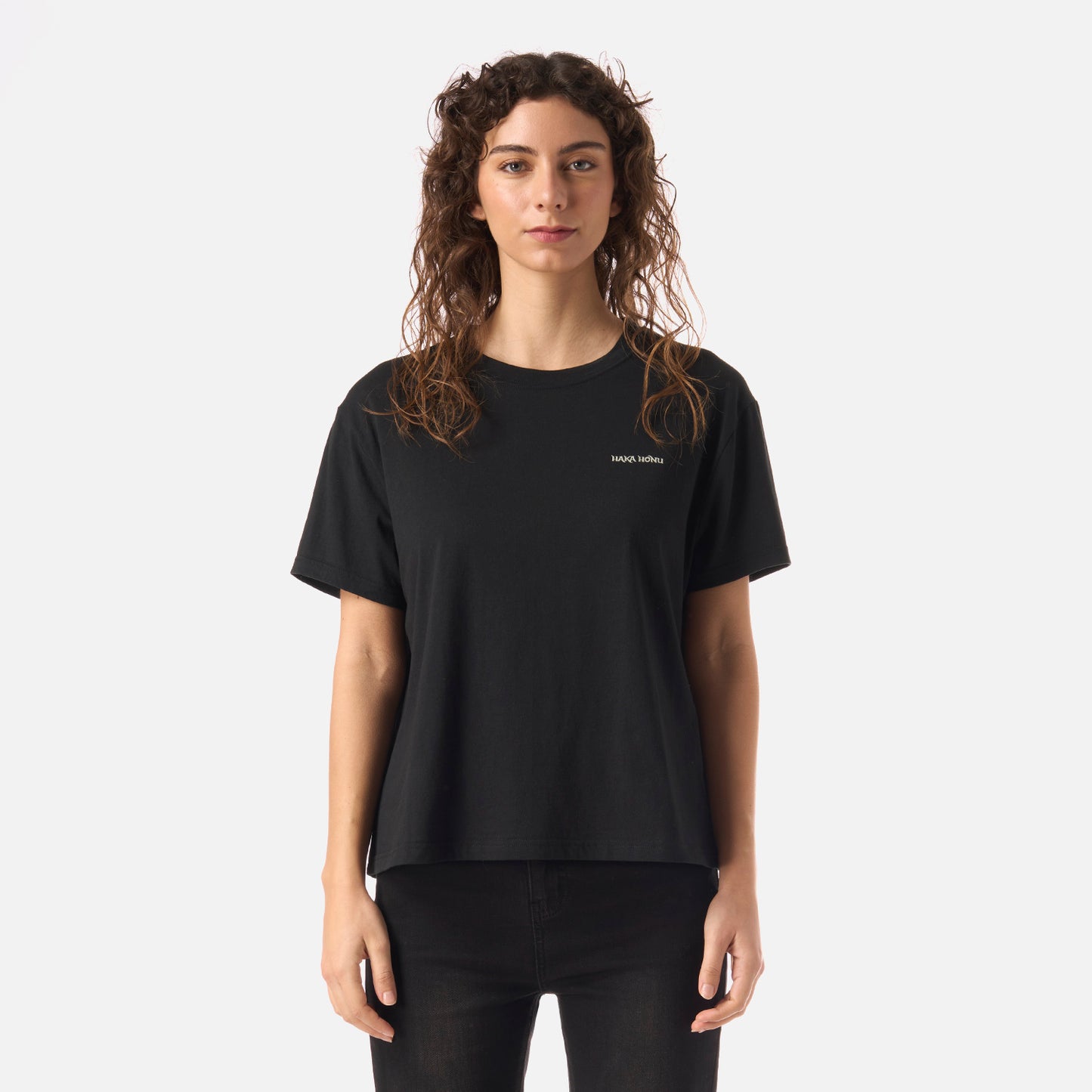 Polera Mujer Polo Negro Haka Honu