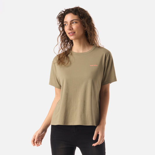 Polera Mujer Polo Verde Oliva Haka Honu