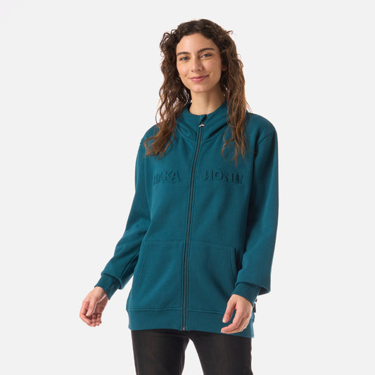 Polerón Mujer Motomami Full Zip Petroleo Oscuro Haka Honu