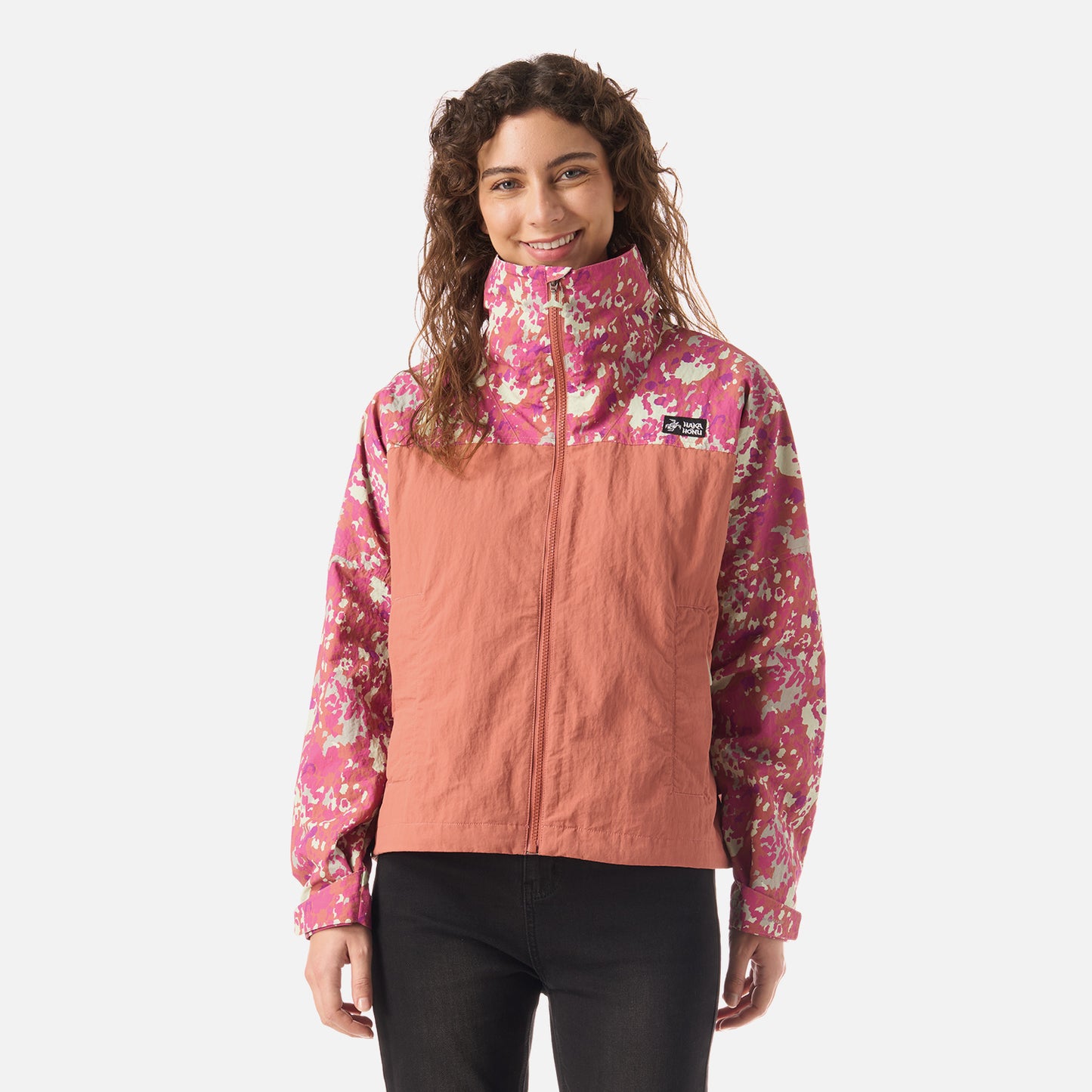 Chaqueta Mujer Hija Del Viento Terracota Claro Haka Honu