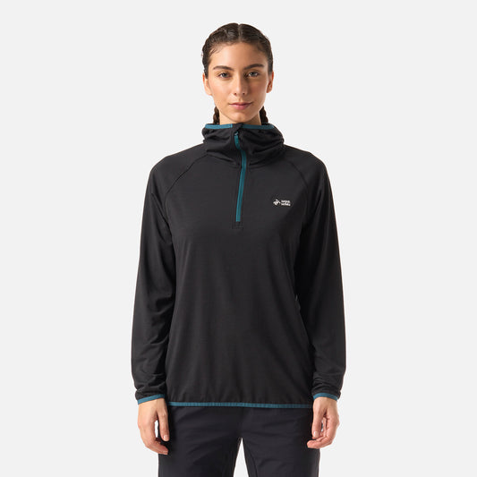 Polerón Mujer Taina Pro Negro Haka Honu