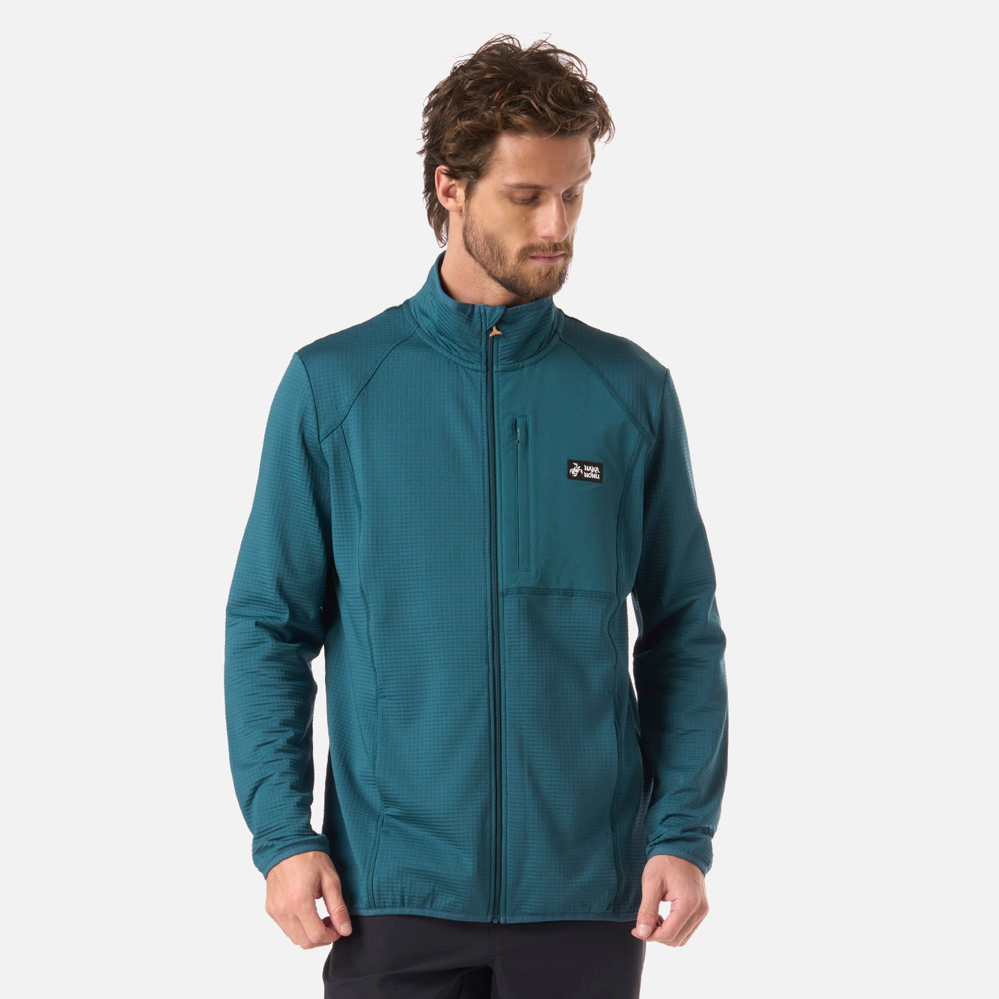 Polerón Hombre Taina Full Zip Petroleo Oscuro Haka Honu
